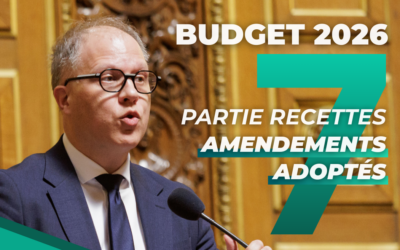 Sept de mes amendements au PLF2026 adoptés au Sénat !
