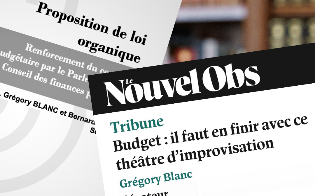Proposition de loi organique : rénover la procédure budgétaire
